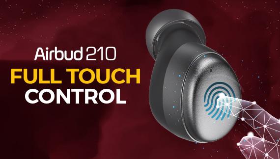 Audionic Airbud 210 Wireless Touch Control Extra Bass Earbuds