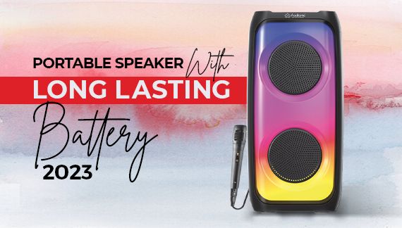 Portable Speaker with Long Lasting Battery 2023