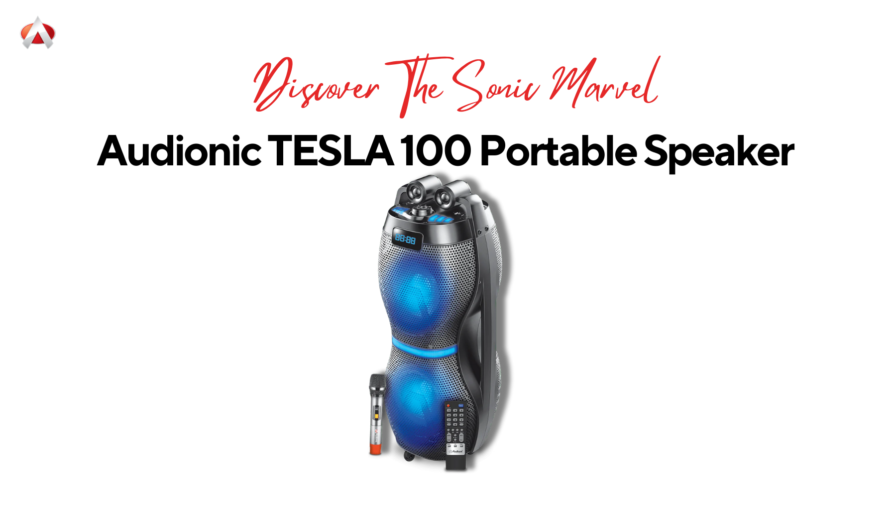 Discover The Sonic Marvel: Audionic TESLA 100 Portable Speaker at an Unbelievable Rs. 43,999 – 10% Off the Original Price!