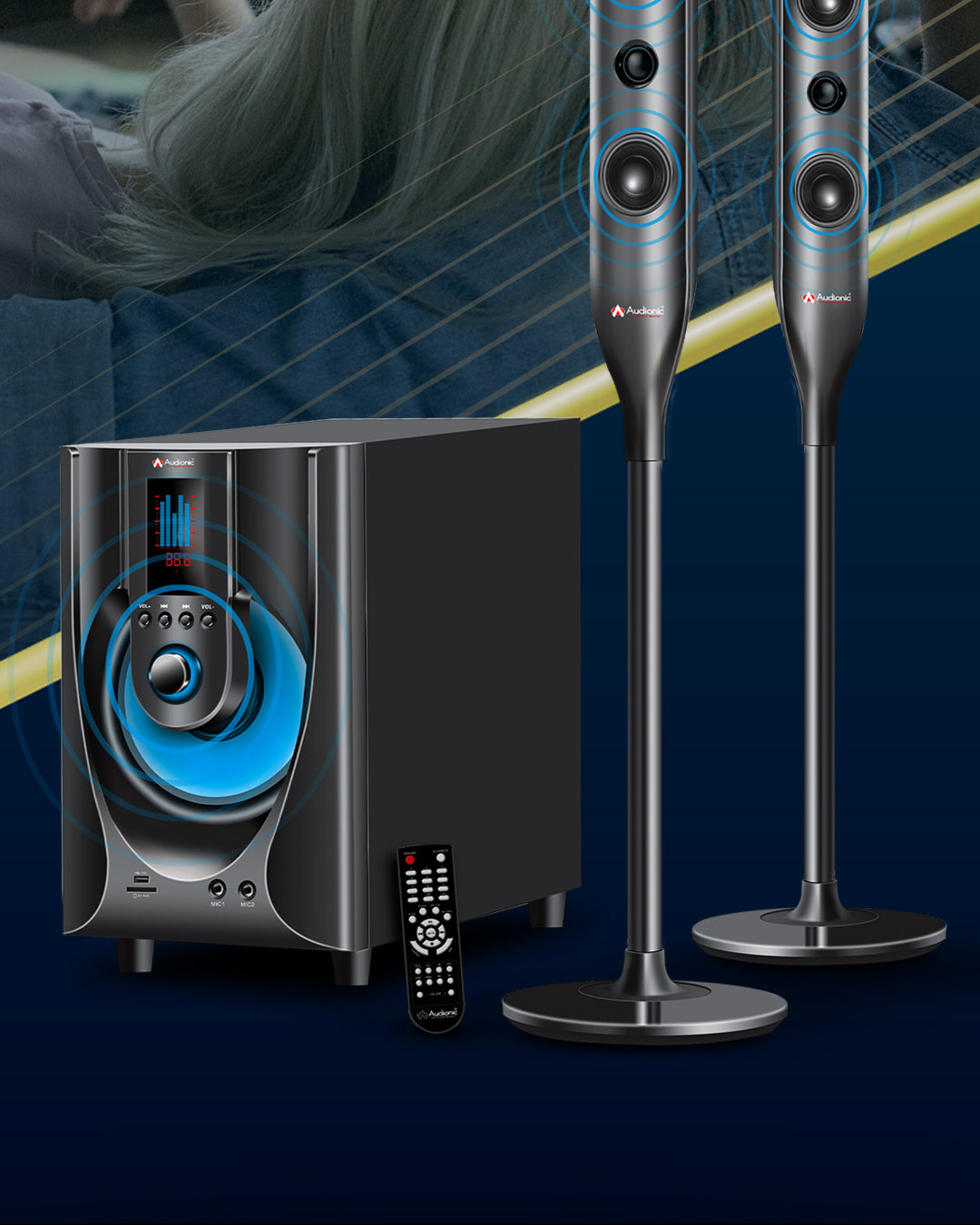 Audionic R&b 95 REBORN RB-95 - 2.1 Channel Multimedia Speakers – Audionic