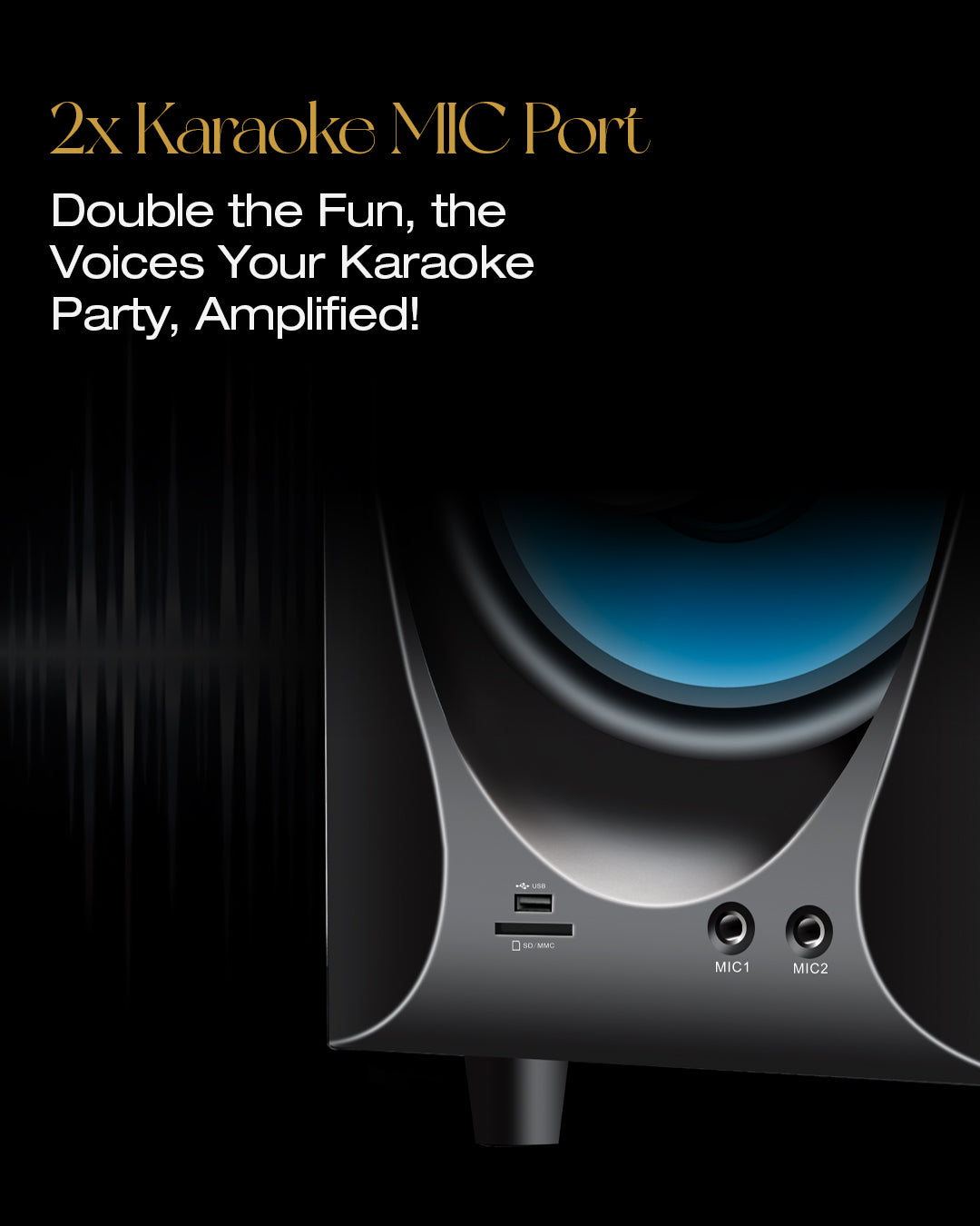 REBORN RB-95 (2.1 CHANNEL MULTIMEDIA SPEAKER) | Audionic.co