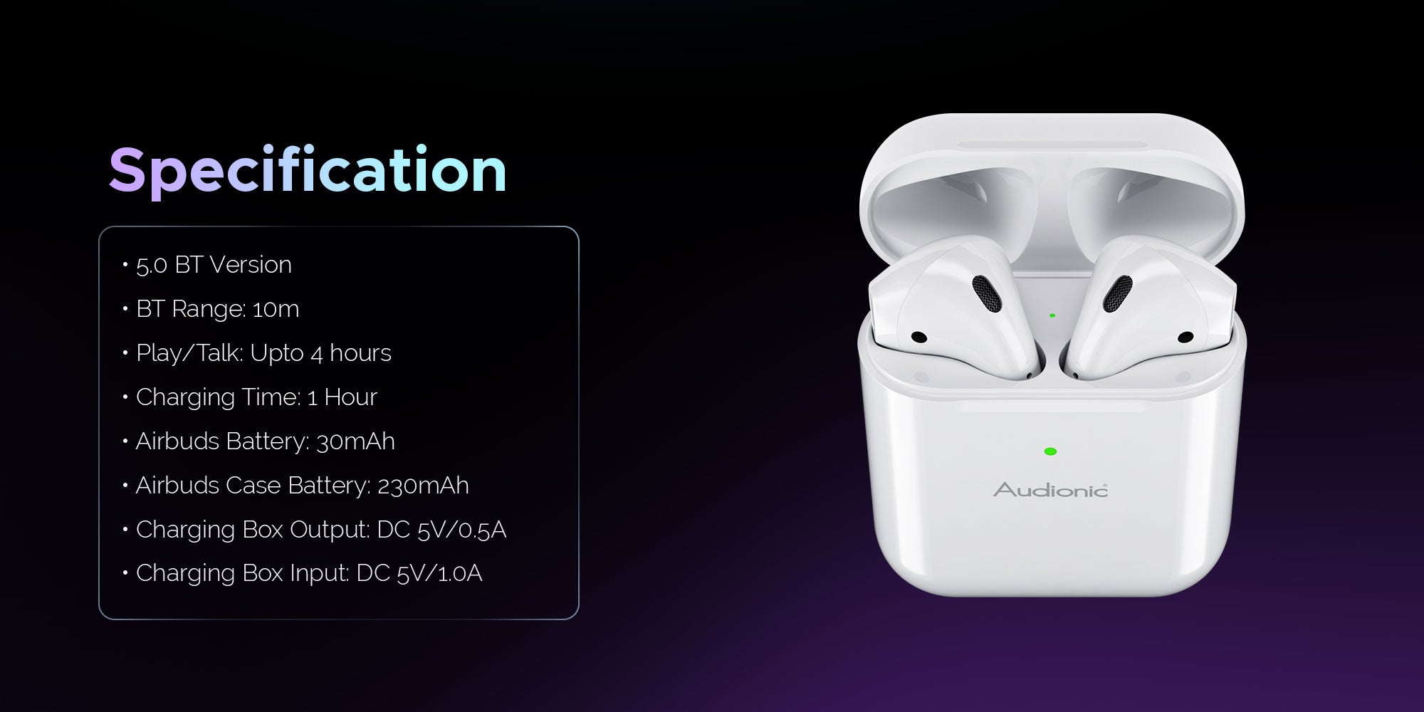 Audionic Airbud 2 Pro Wireless Earbuds- Computer Choice