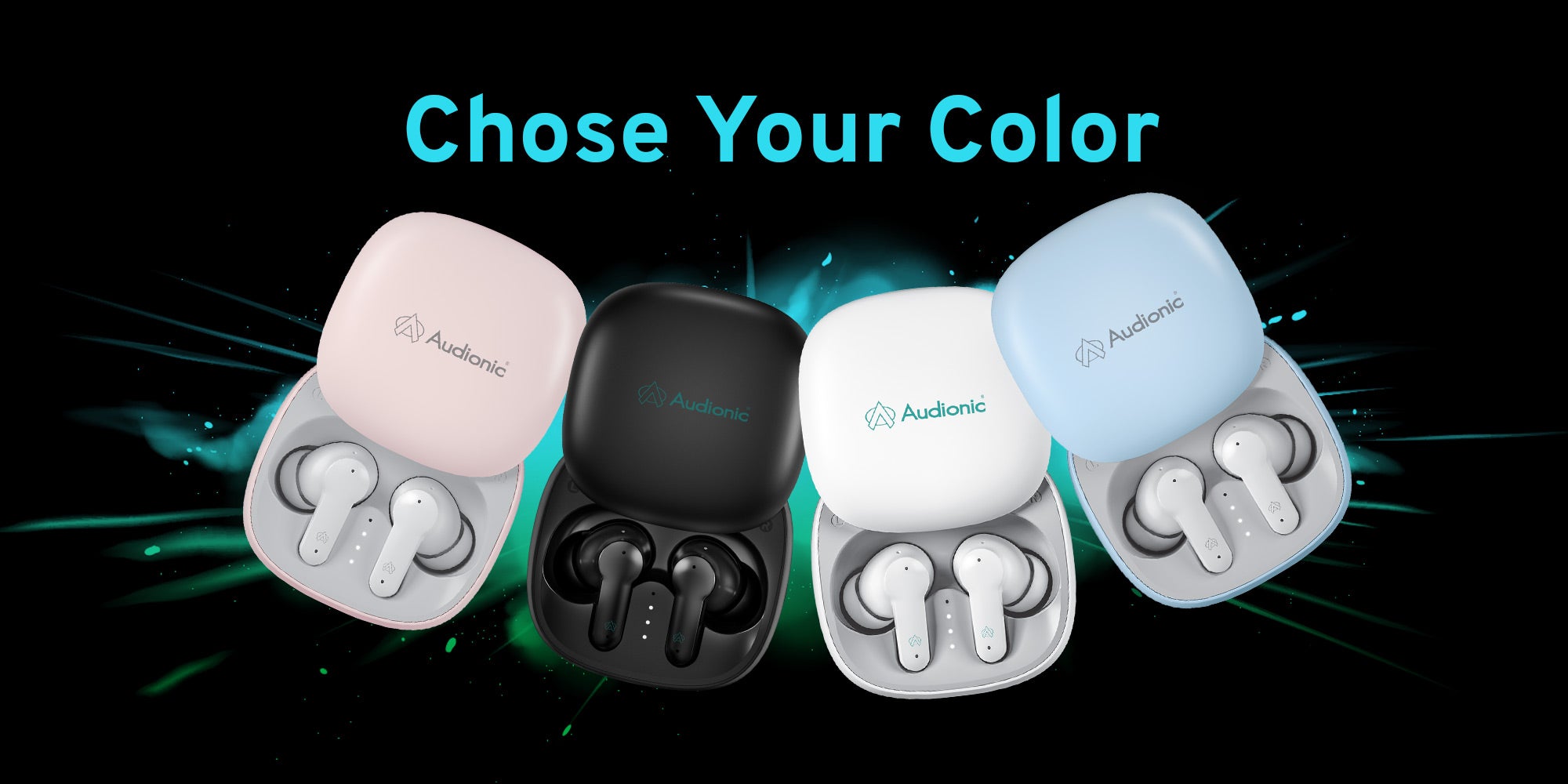 Audionic Airbud 550 Slide Earbuds l Slide Design Earbuds Quad Mic ENC