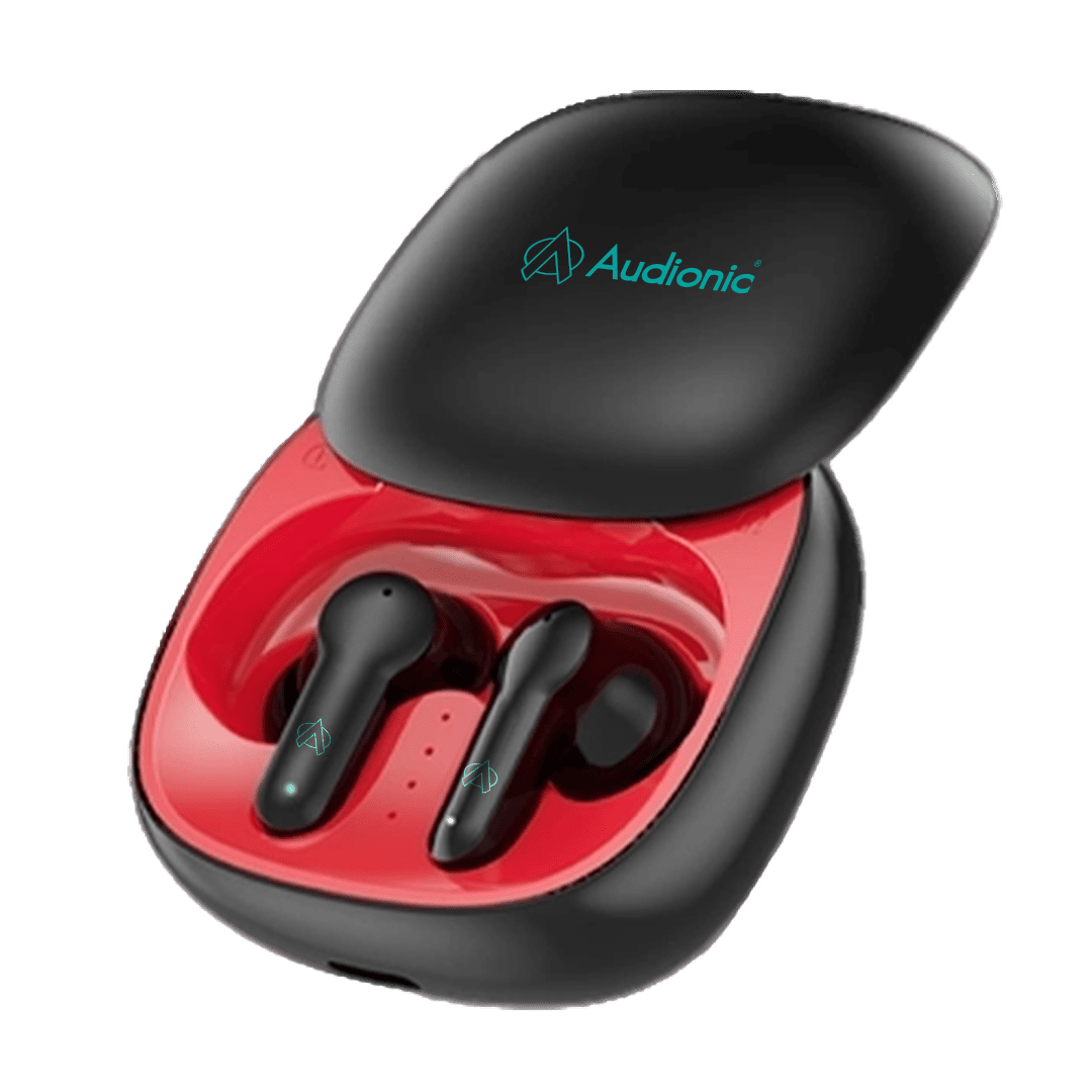 Audionic Airbud 550 Slide Earbuds l Slide Design Earbuds Quad Mic ENC