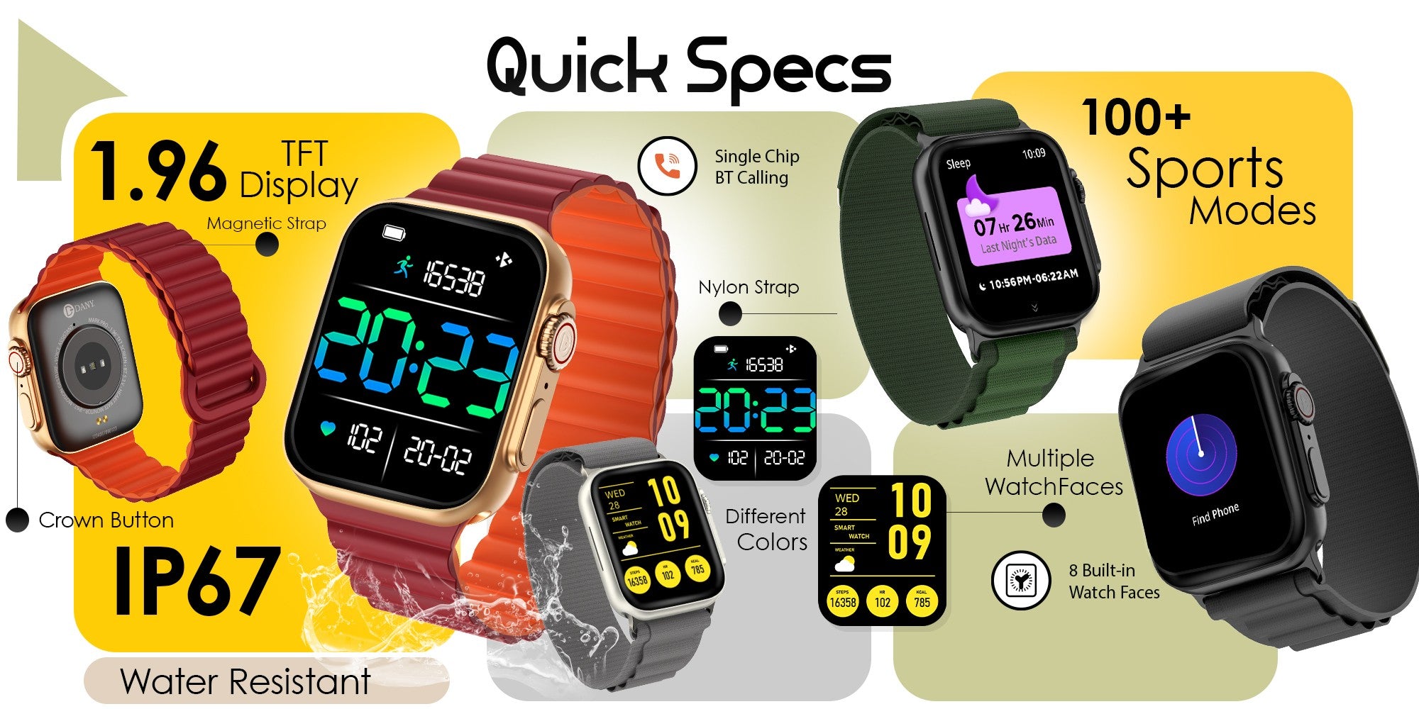 Audionic Dany Mark Pro Smartwatch