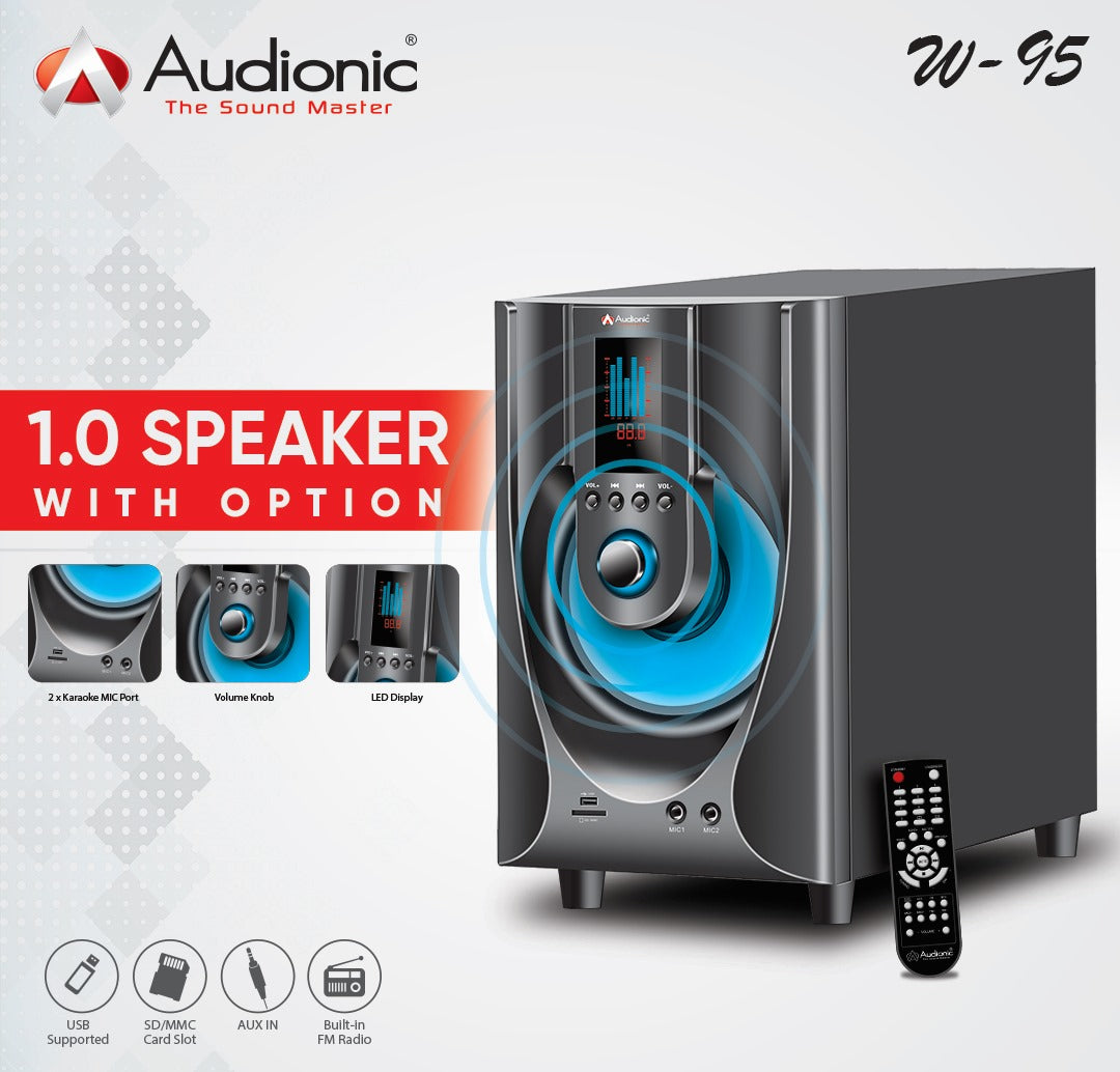 Audionic R&b 95 W-95 1.0 multimedia speaker – Audionic