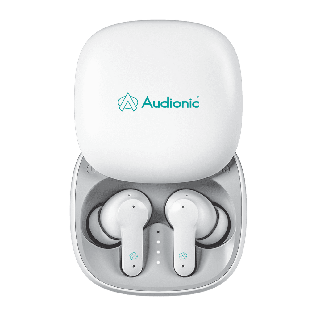 Audionic Airbud 550 Slide Earbuds l Slide Design Earbuds Quad Mic ENC