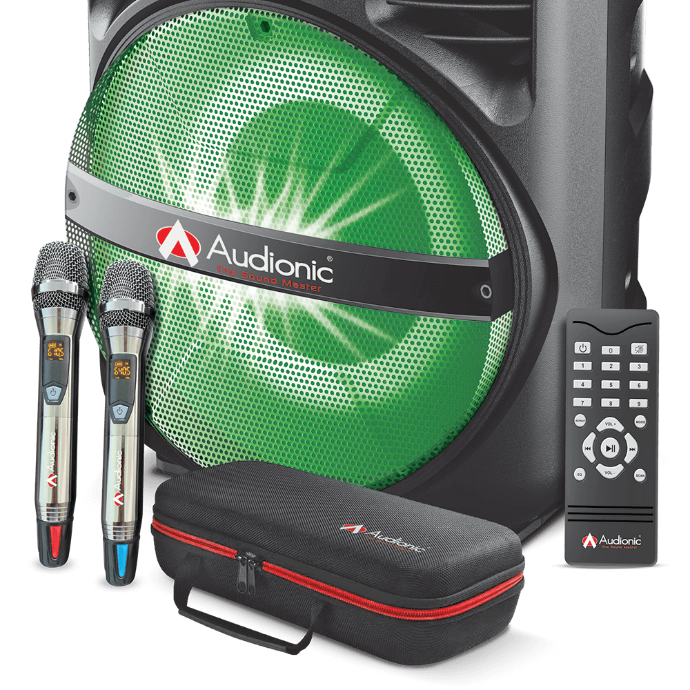 MEHFIL MH-5050 15"x2 TOWER 5TH GENERATION (WITH UHF MIC) - Audionic - The Sound Master